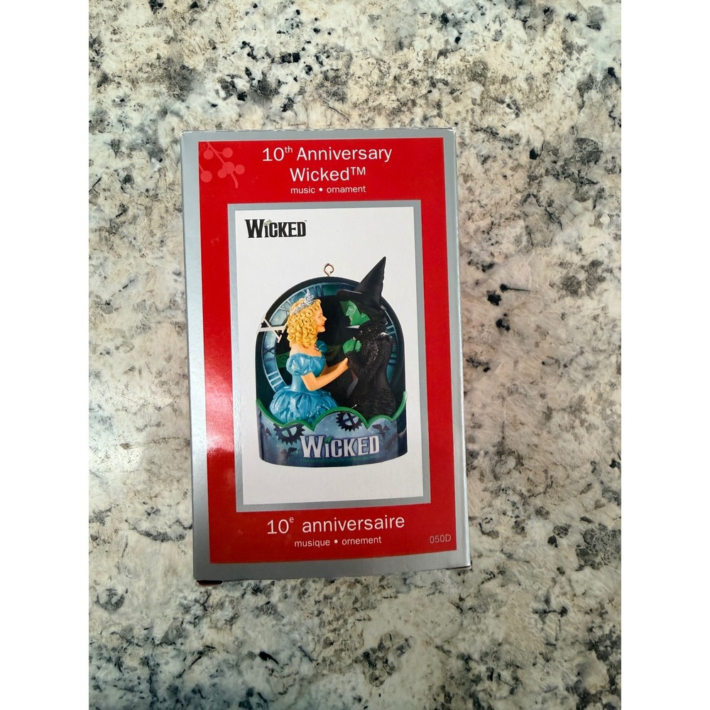 American Greetings Heirloom Wicked Broadway Musical Ornament Glinda Elphaba 050D